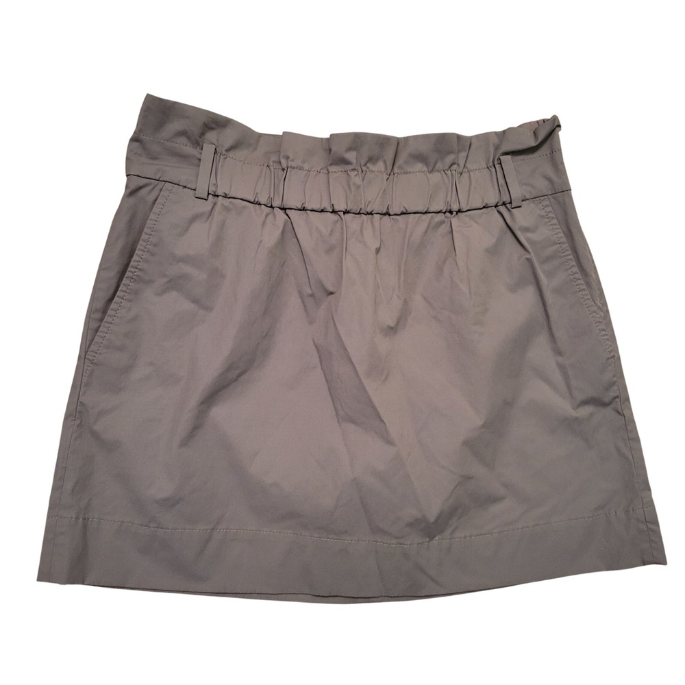 Banana Republic 10 Skirt Olive Green Paperbag Waist Stretch Mini Fall Autumn